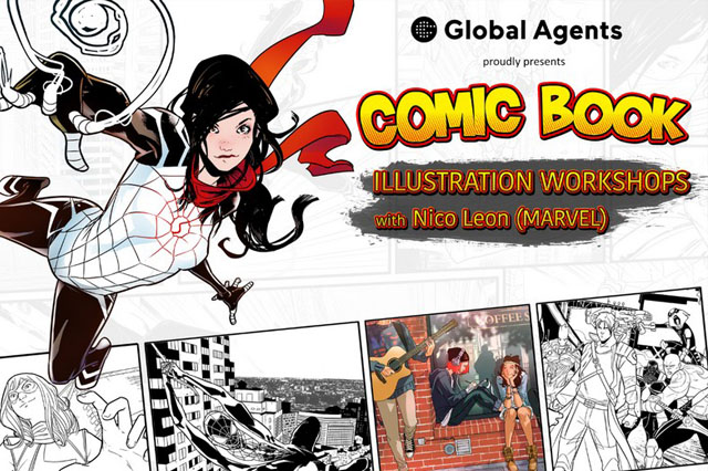 COMIC BOOK ILLUSTRATION WORKSHOPS with Nico Leon from MARVEL